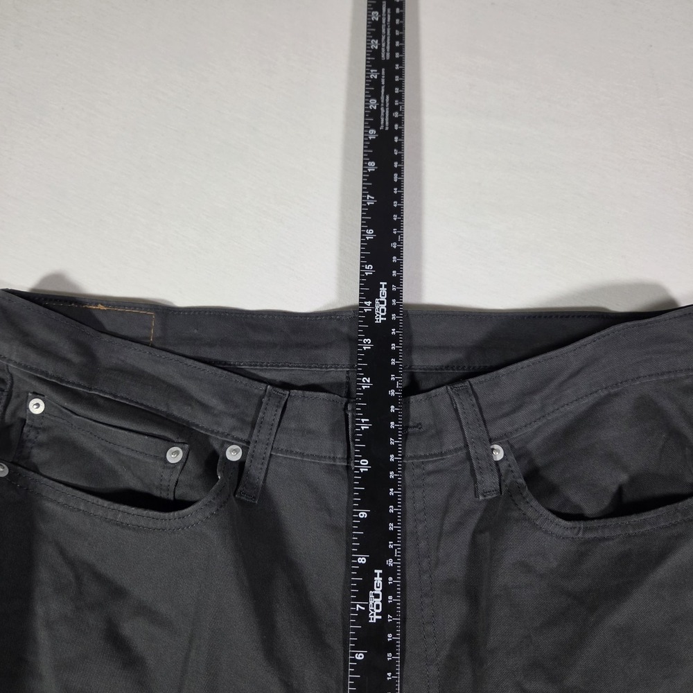 Levis 514 Jeans Mens Size 36x29 Charcoal Straight Leg Low Rise - Picture 8 of 8